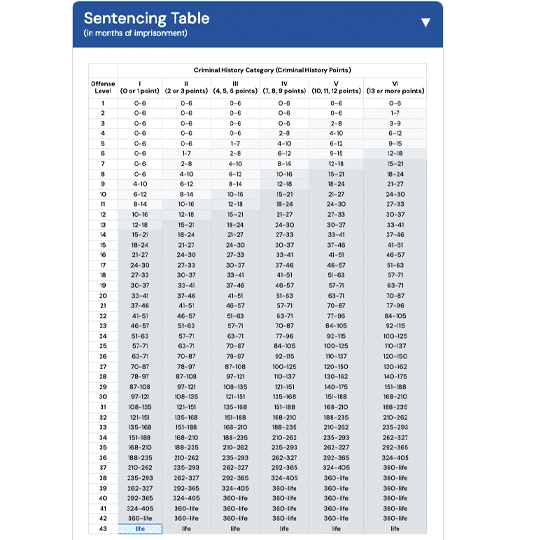 United States Sentencing Guidelines Calculator - How it Works